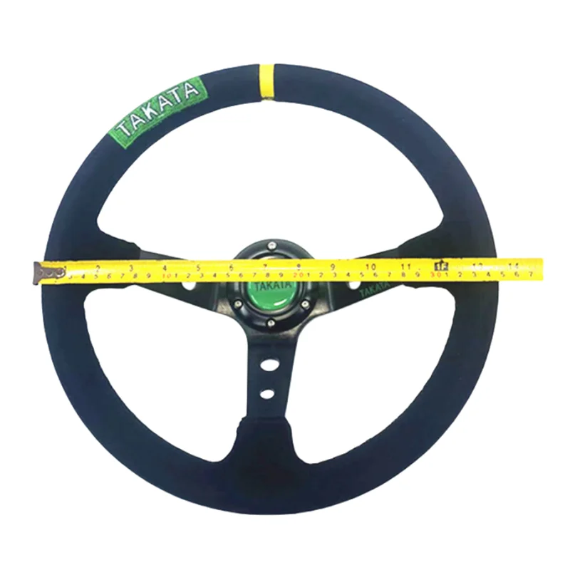Volante deportivo Takata de gamuza universal – drift y competición - imagen 4