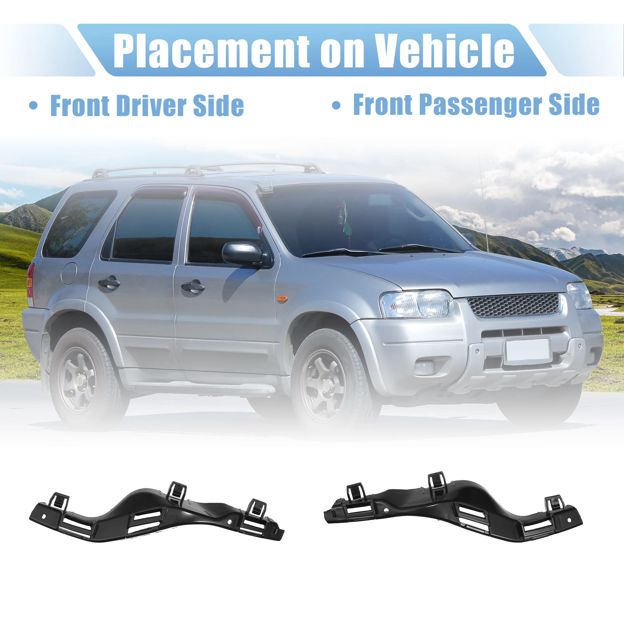 Autohaux soportes para paragolpes delantero Ford Escape 2008-2012 - imagen 4