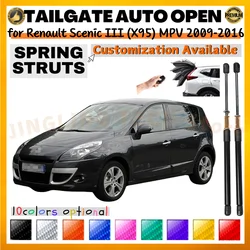 Puntales de maletero con resorte para Renault Scenic III X95