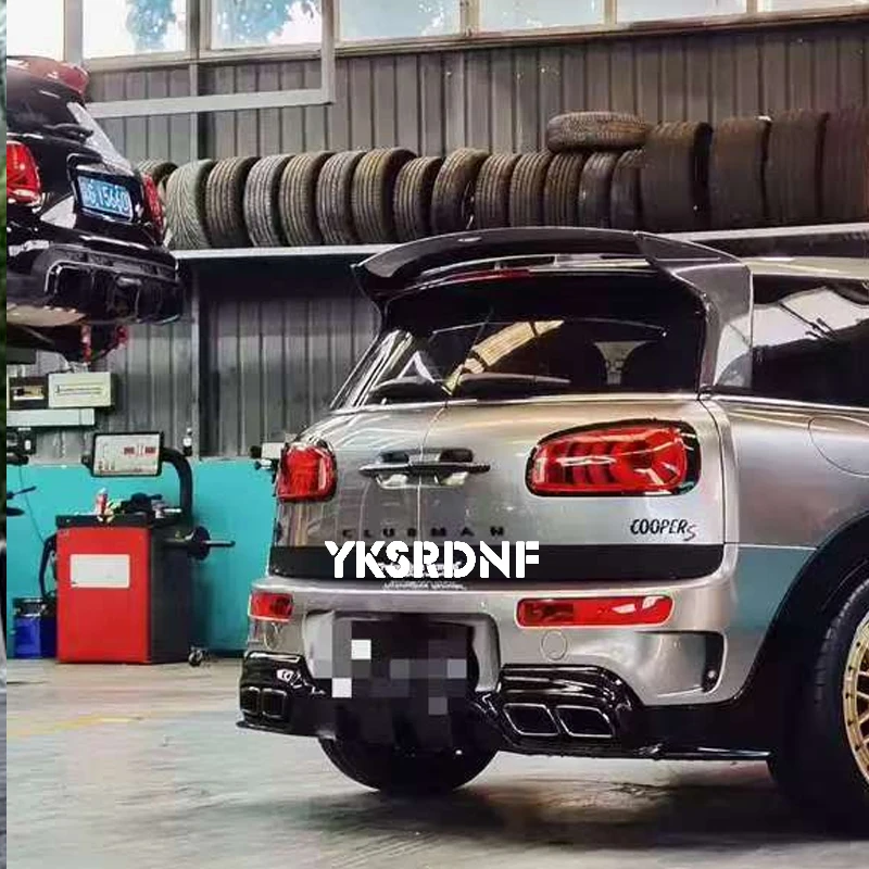 Para BMW MINI F54 CLUBMAN COOPER S JCW AG estilo alerón de fibra de carbono Real alerón de fibra de carbono forjado alerón negro brillante - imagen 4