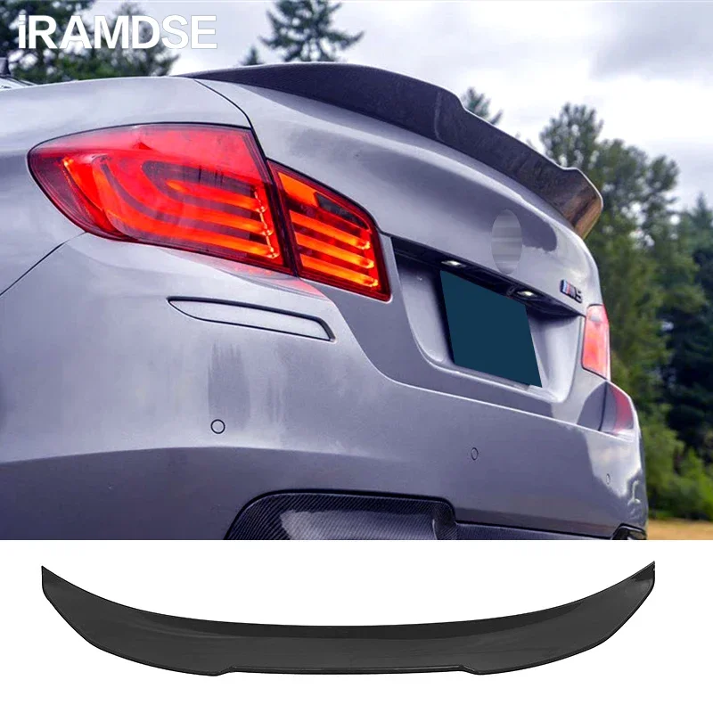 Alerón para BMW Serie 5 F10 ala trasera de cola de pato pintura de carbono 2010-2017 año tipo PSM sedán accesorios para maletero