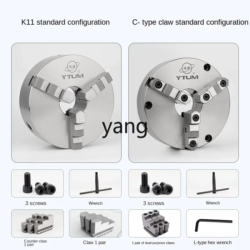 Mandril autocentrante CX para disco de torno – 3 mandíbulas de precisión - imagen 3