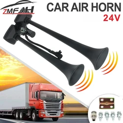 Bocina de aire de doble trompeta 24 V para coche y camión