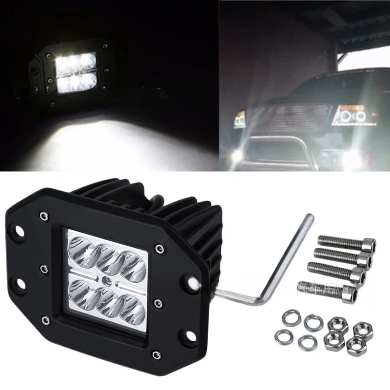 Detalle de la luz de trabajo LED para automóvil