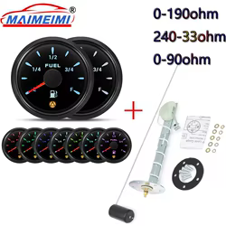Indicador digital de combustible 52 mm con sensor multirrango