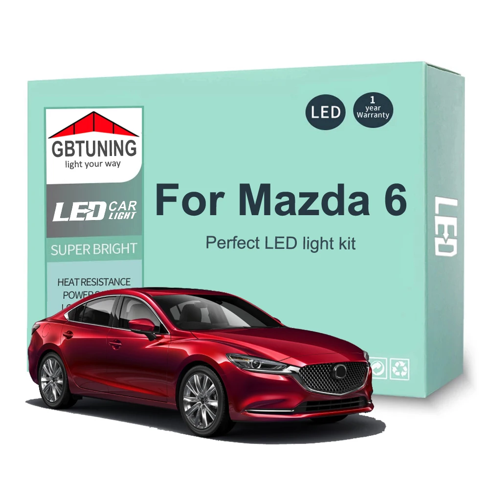 Kit de bombillas LED interiores Canbus para Mazda 6 2002-2021