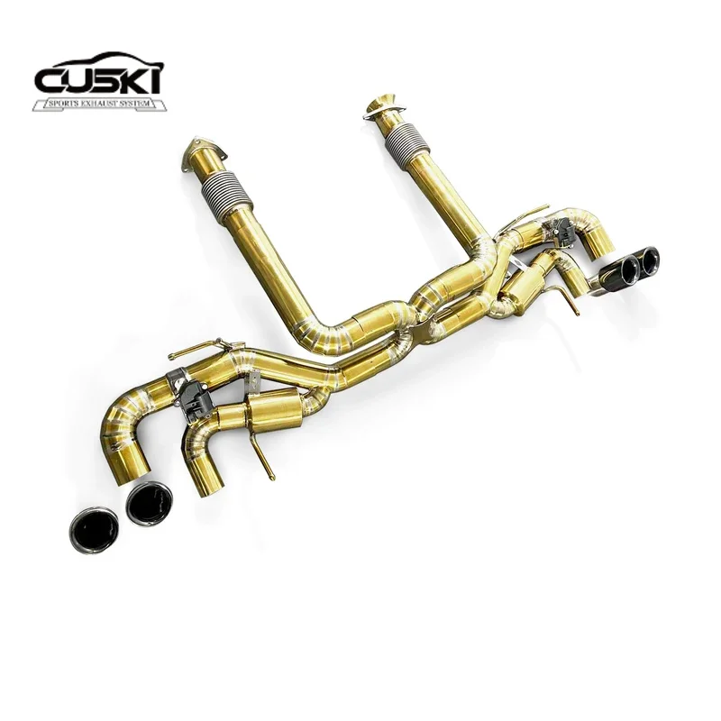 Kit escape trasero titanio alto rendimiento Chevrolet Corvette C8 2019-2023 - imagen 3