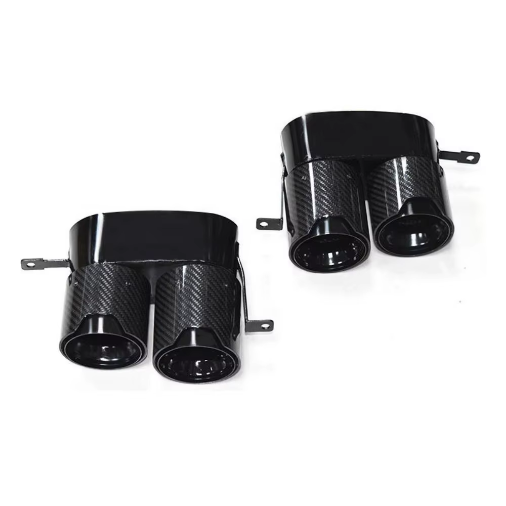 Puntas de escape de fibra de carbono para BMW G20/G21 330i y M340i - imagen 4