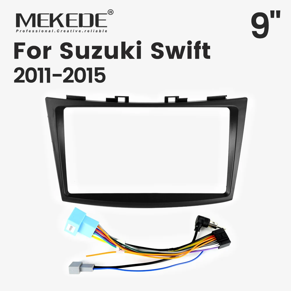 Kit Marco Panel Radio MEKEDE para Suzuki Swift 2011-2015 con Arnés