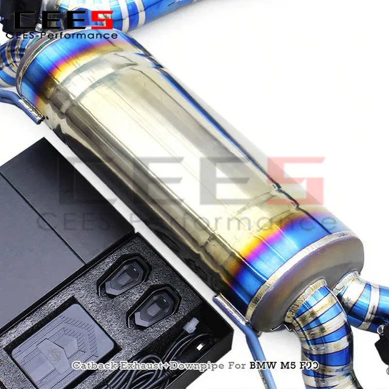 Catback de escape cees SUS304 para BMW M5 F90 4.4 - imagen 5