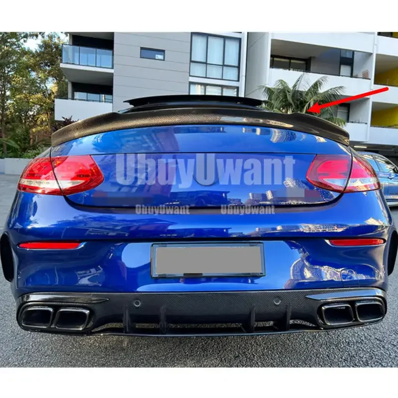 FD Alerón trasero fibra carbono Mercedes Clase C C205 Coupe 2015-2023 - imagen 3