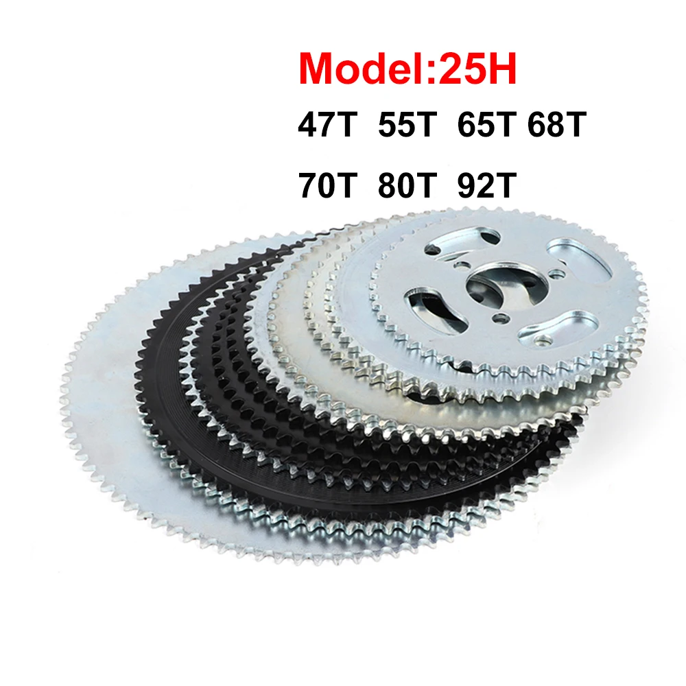 Piñón trasero 25H para minimoto, quad y ATV de 47/49 cc