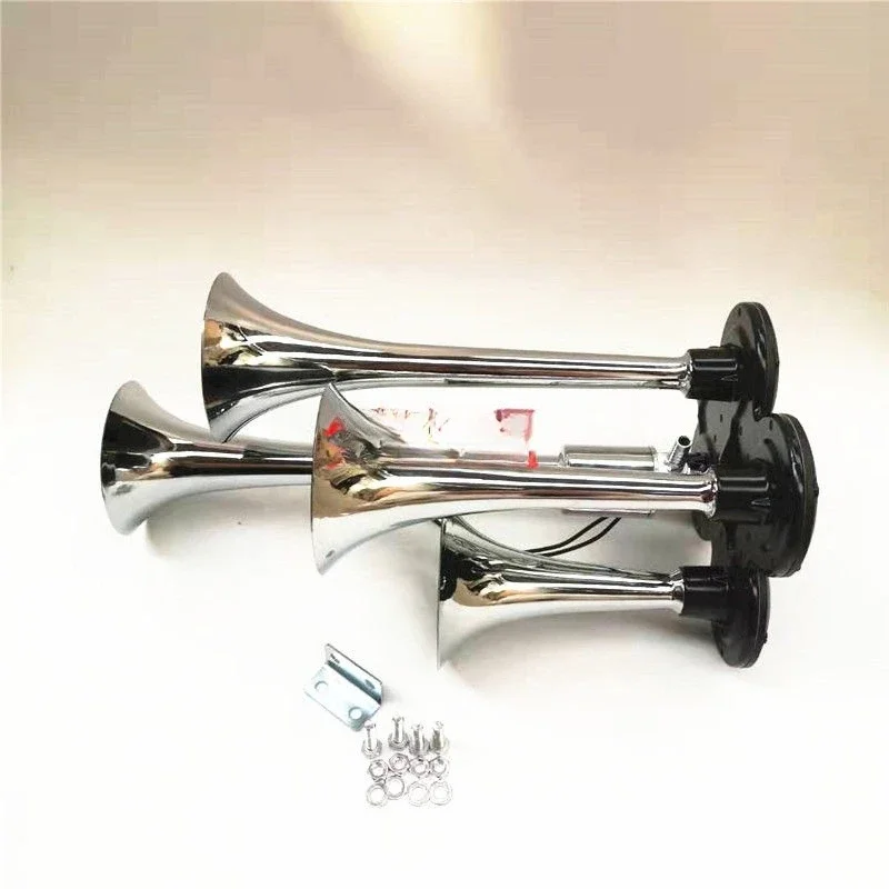 Bocina de aire GoodSuper 12V/24V con 4 tubos para coche y camión - imagen 4
