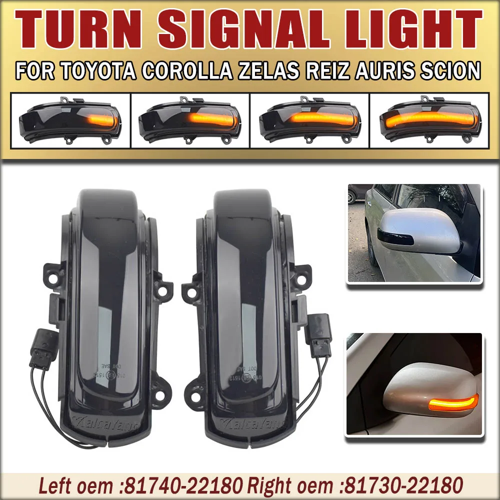 Indicador direccional LED espejo retrovisor Toyota Corolla Auris Zelas - imagen 2