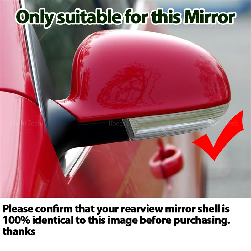 Tapa retrovisor carbono negro – VW Golf 5 Jetta MK5 Passat B6 - imagen 2