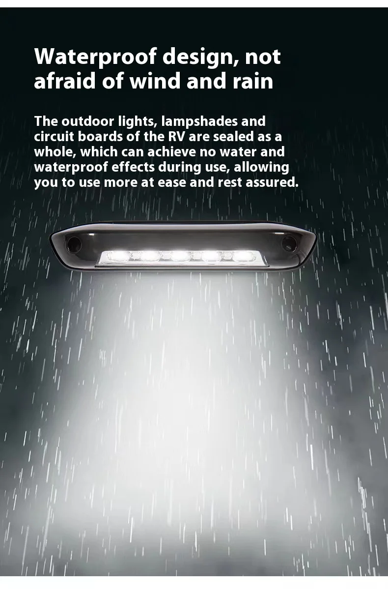 Luz LED impermeable para toldo de autocaravana 12/24 V - imagen 3
