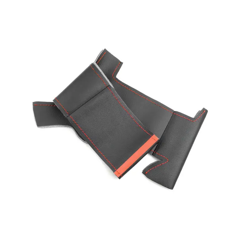 Funda volante Peugeot 208 microfibra roja cosida a mano 2008-2018 - imagen 2