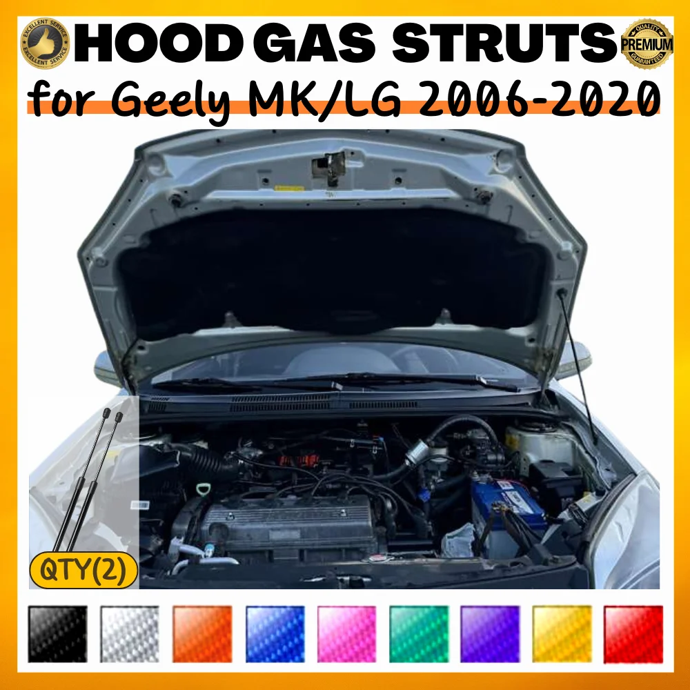 Puntales de capó Gas para Geely Englon EC6 2006-2020