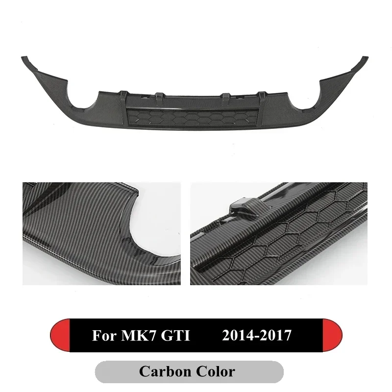 Difusor de labio trasero para VW Golf VII 7.5 GTI R Serie - imagen 4