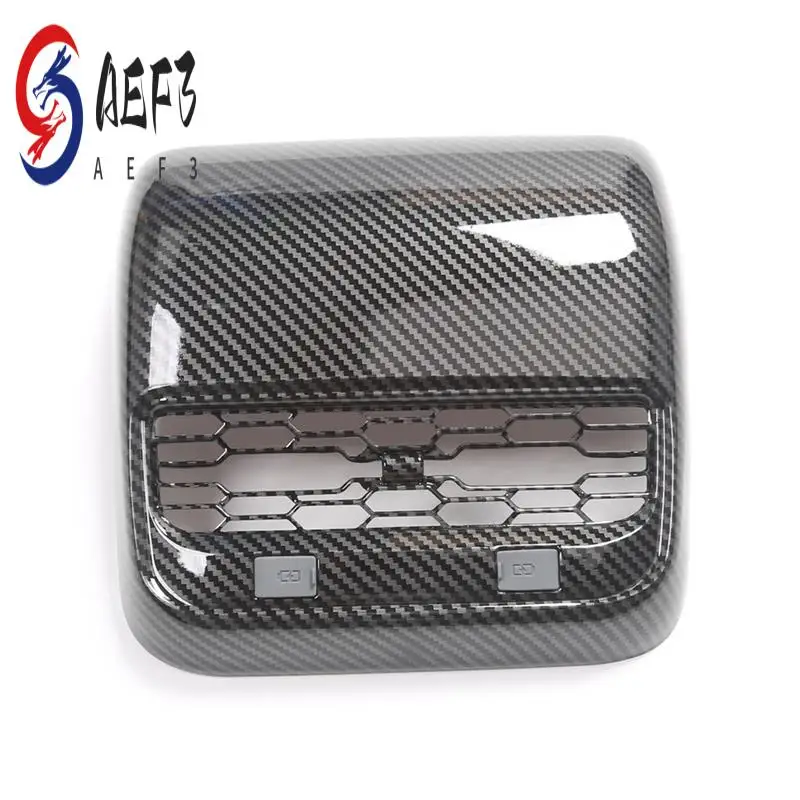 AEF3-Para Tesla Model 3 Model Y 2021-2023 cubierta de salida de ventilación de aire acondicionado trasero de coche embellecedor accesorios interiores ABS A