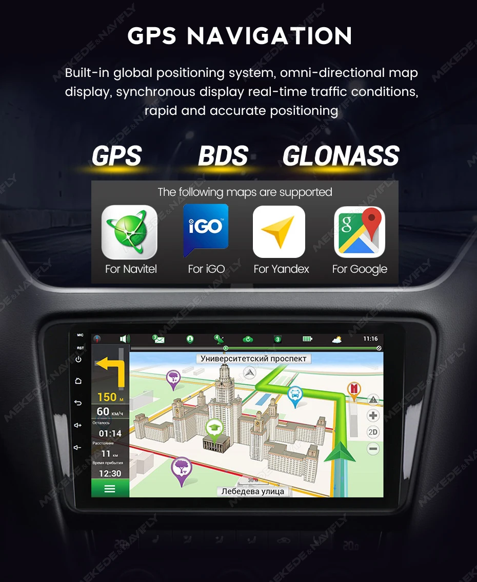 MEKEDE Radio Android 13 con CarPlay para Honda Jazz 2014-2015 - imagen 5