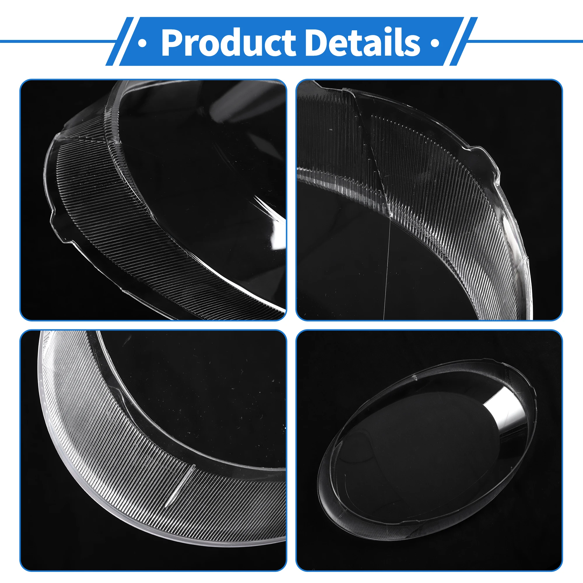 UXCELL 1 Uds cubierta de lente de faro delantero derecho de coche para VW Beetle 2013-2019 accesorios de coche carcasa de luces de coche - imagen 4