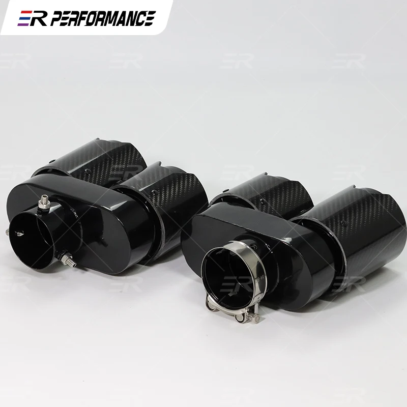 Punta escape doble fibra de carbono negra BMW G20 - imagen 5