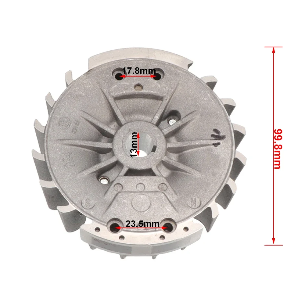 Volante magnético para motosierra china 4500 5200 5800 45cc 52cc 58cc, piezas de repuesto para herramientas de jardín - imagen 3