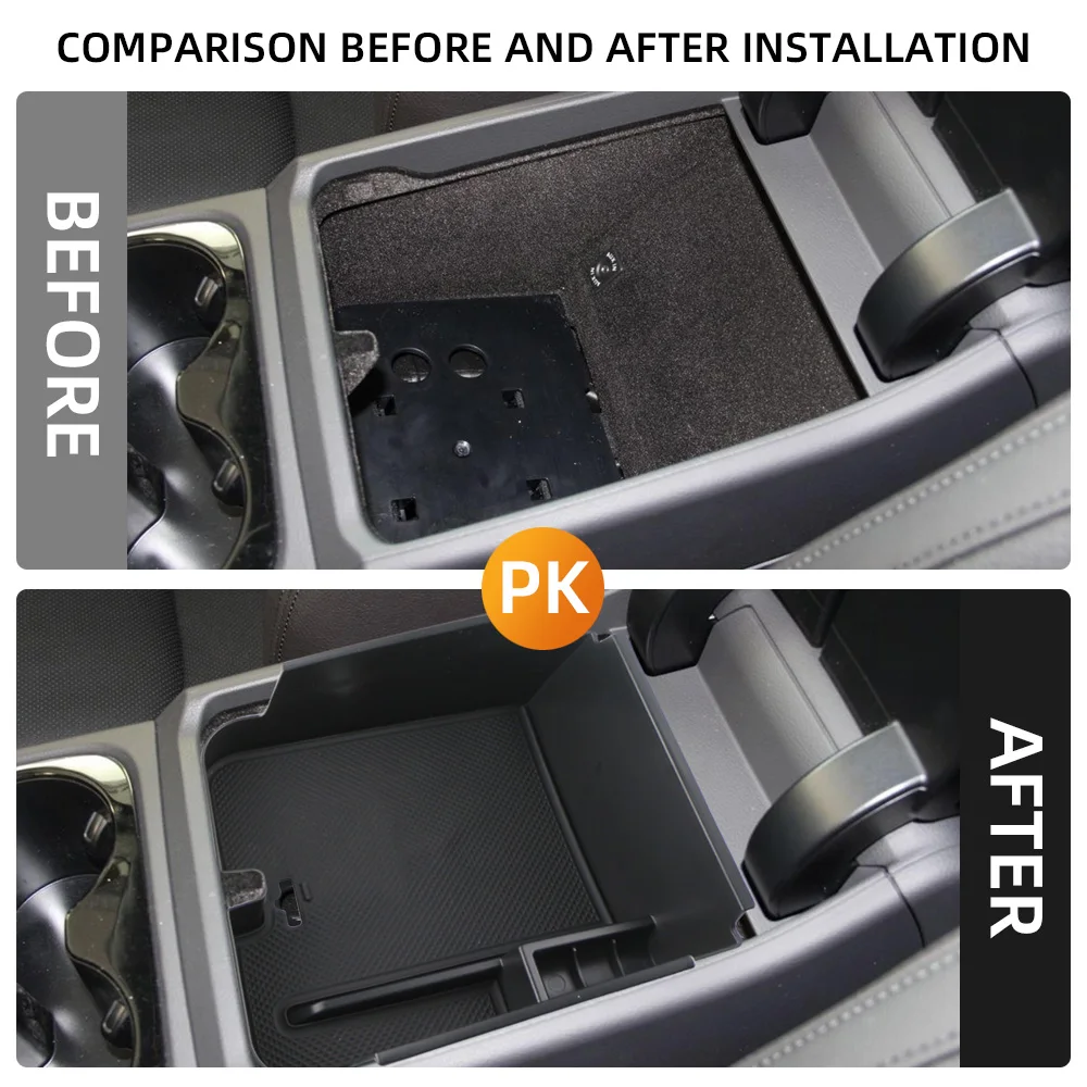 Reposabrazos central VW Touareg 2011-2018 con alfombrilla – Guantera