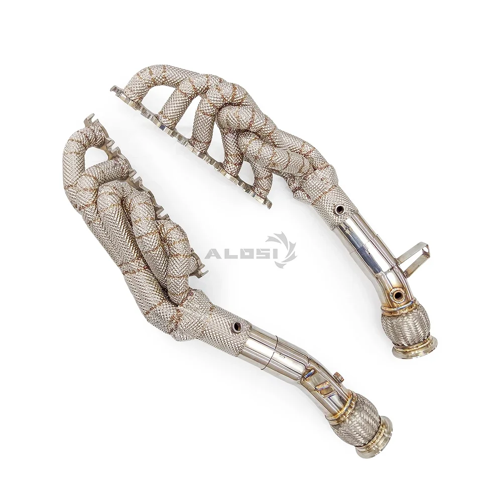 Bajantes de escape de acero inoxidable para Audi R8