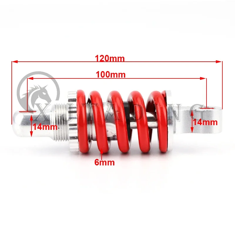 Amortiguador trasero KUGOO M2, E100, E150, E200 – aleación aluminio - imagen 4