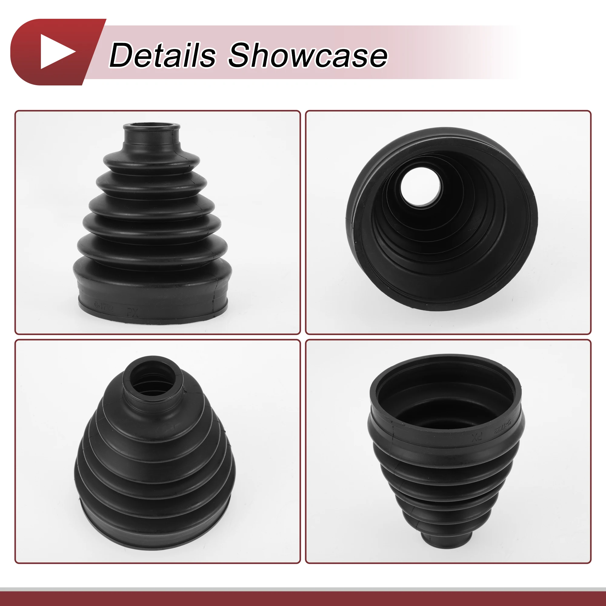 Presentación del kit de fuelle de junta CV para Honda CR-V sobre fondo neutro