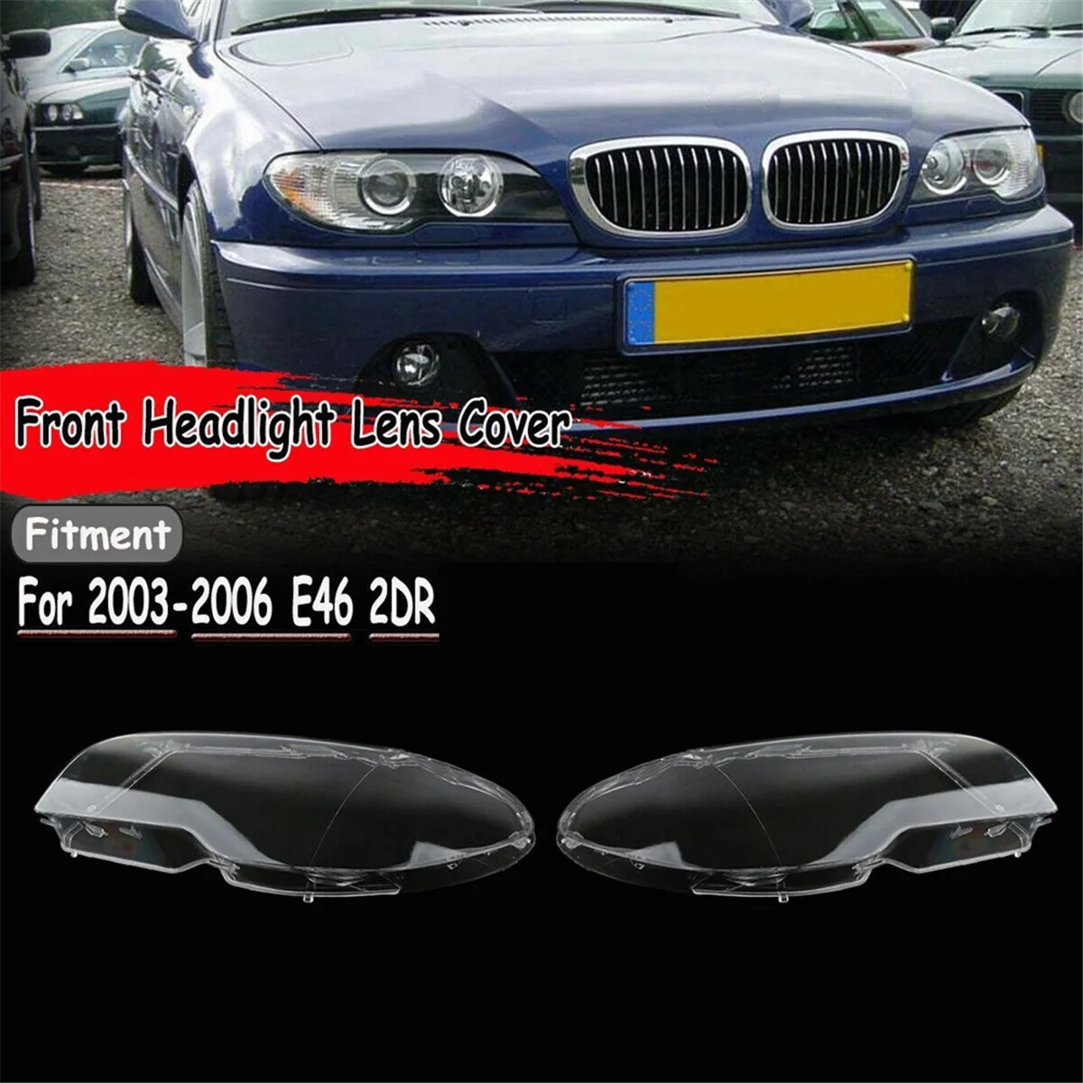 Cubierta lente faro para BMW E46 Cupé 325Ci 330Ci - imagen 4
