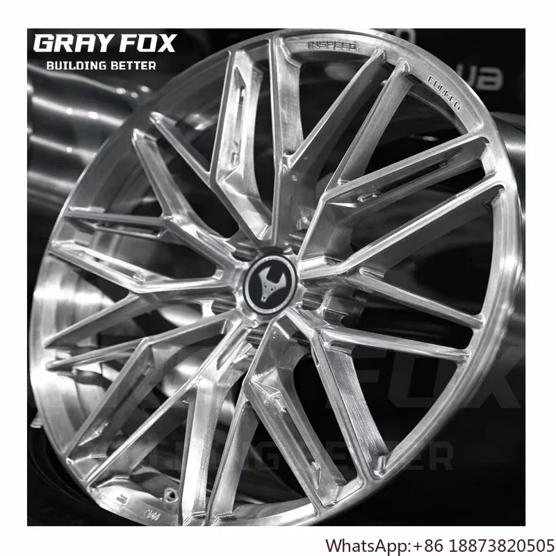 Llantas forjadas plata cromada pulida con cepillo cóncavo BMW E30 - imagen 3