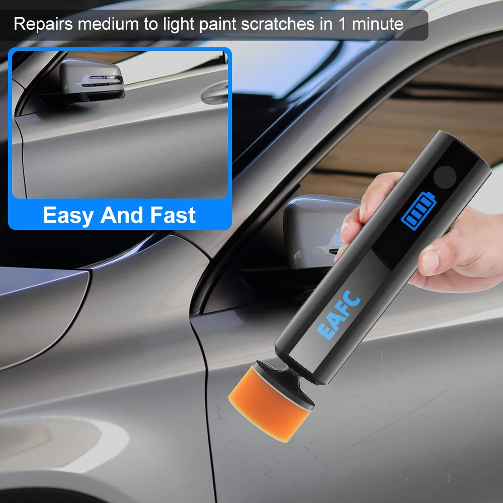 Pulidora orbital sin cables EAFC – recargable USB para arañazos coche - imagen 5
