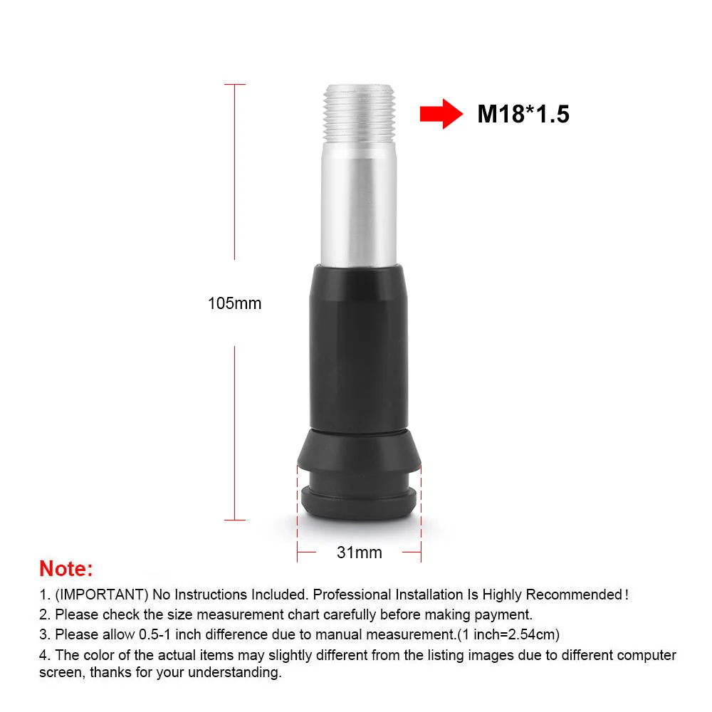 Adaptador de pomo de cambio aluminio para transmisión automática - imagen 3