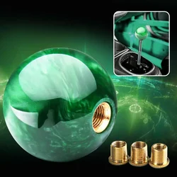 Pomo de cambio universal de acrílico con efecto mármol en forma de bola