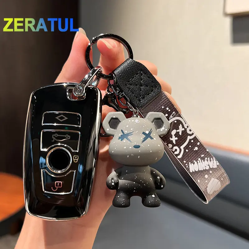Funda de llave BMW de TPU para Series 1, 3, 5, 7 y X1-X6