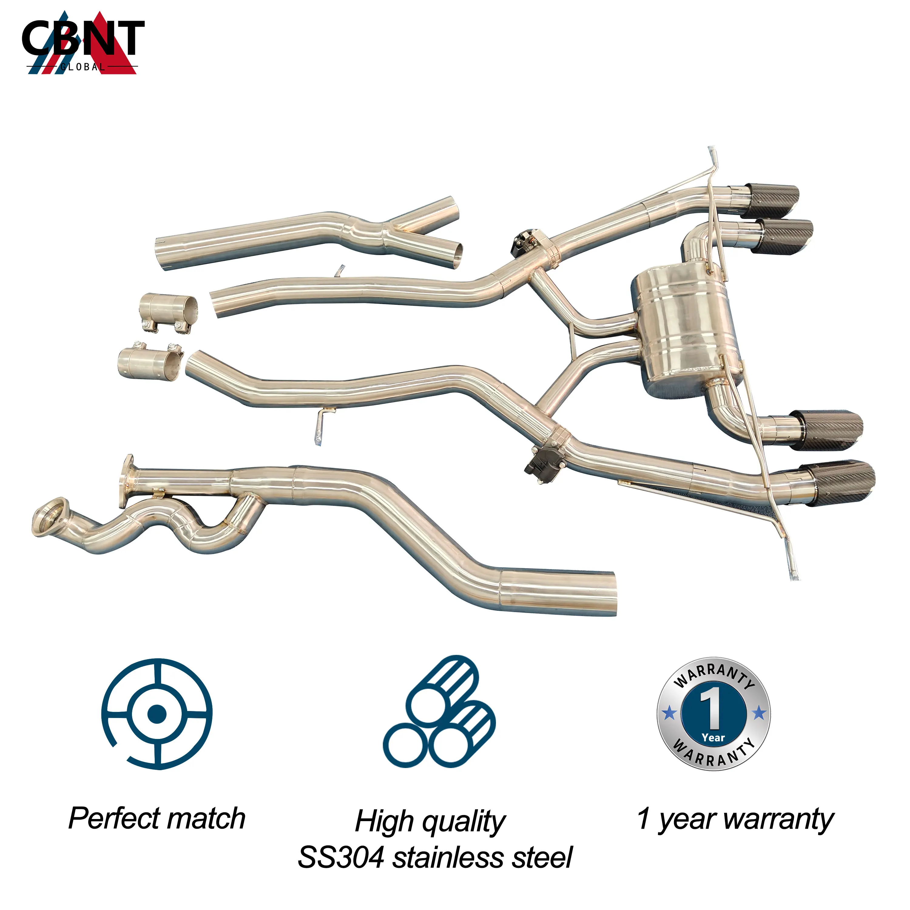 CBNT Silenciador deportivo para BMW M3 G80 y M4 G82 3.0T tuning - imagen 5