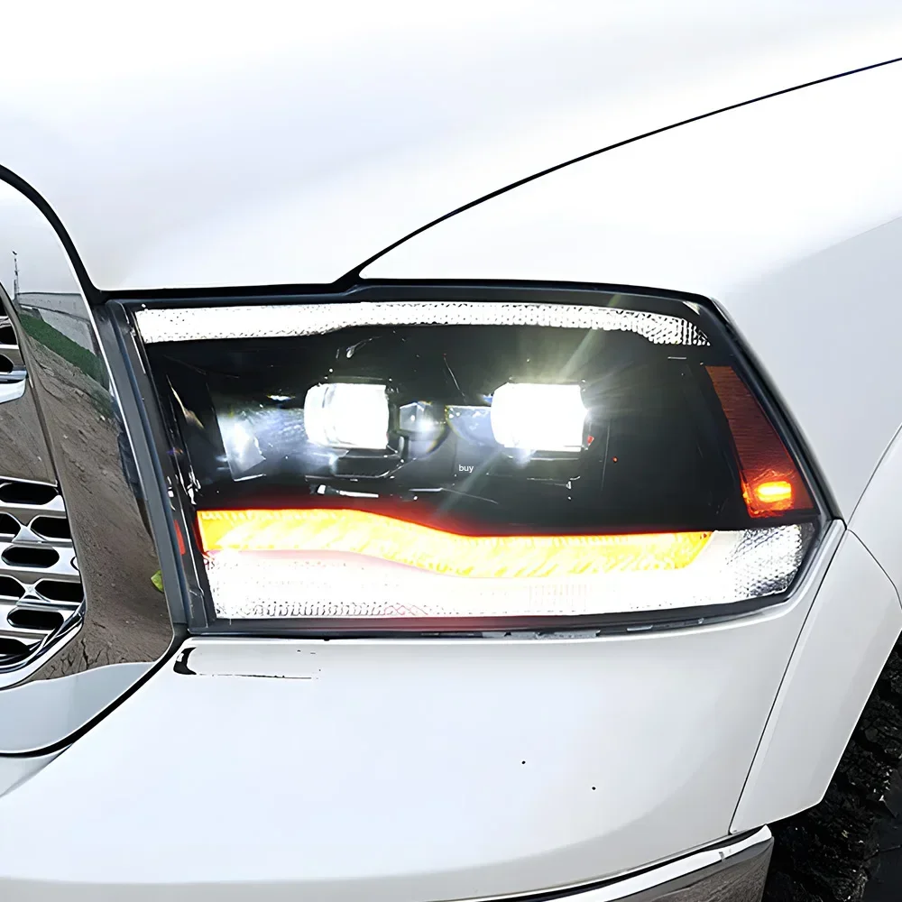 Lámparas LED delanteras Dodge RAM 1500 2009-2018 con DRL - imagen 4
