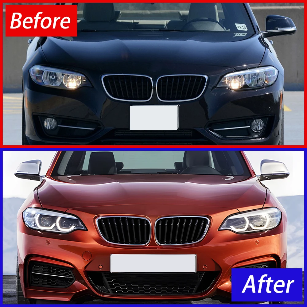 Faros delanteros LED BMW Serie 2 F22 2014-2021 Ojos de Ángel - imagen 4
