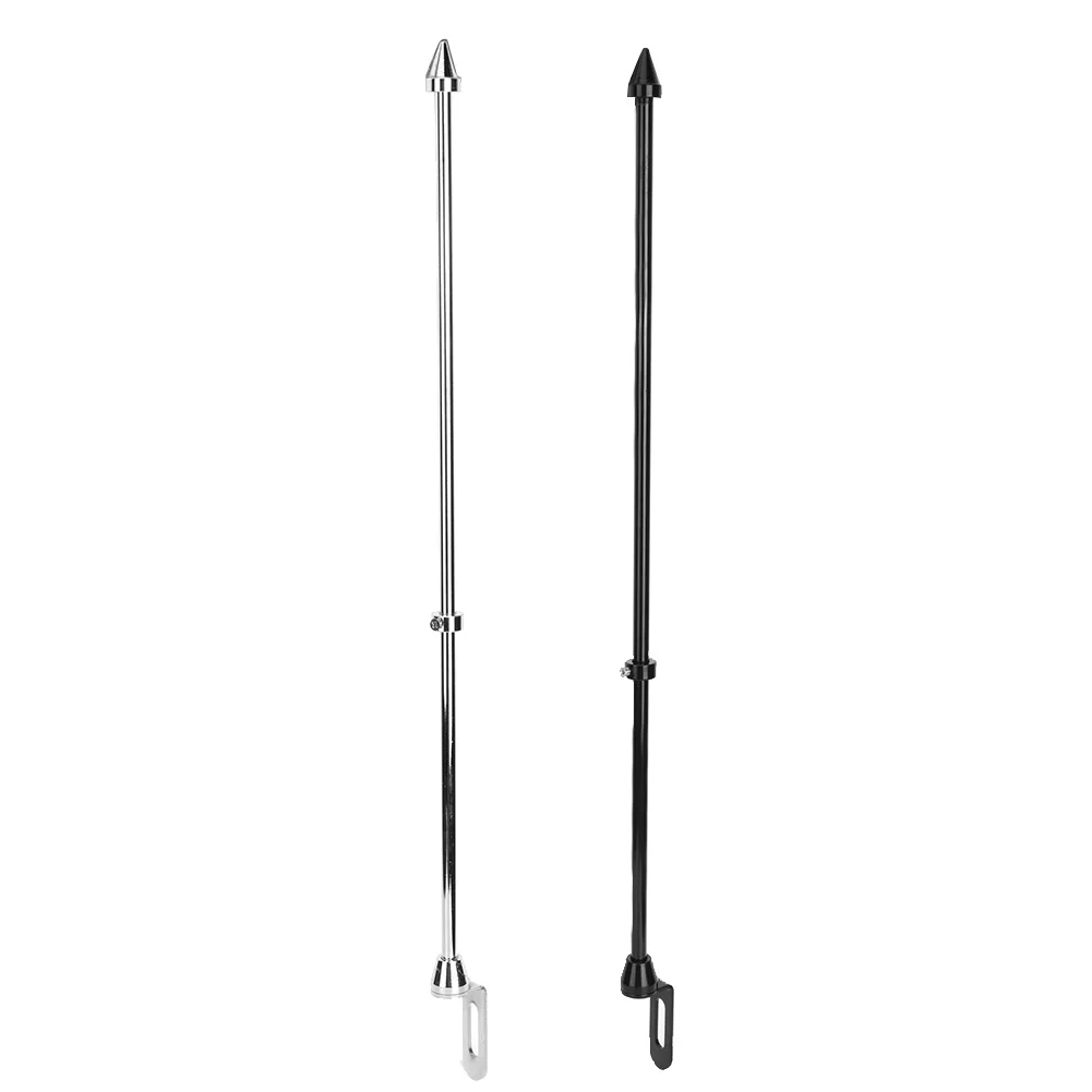 Mástil de bandera universal de acero para moto con soporte trasero - imagen 4