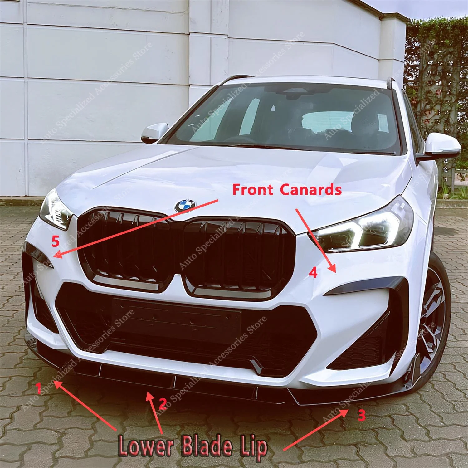 Kit splitter delantero MT con canards – BMW X1 U11 iX1 M Sport - imagen 2