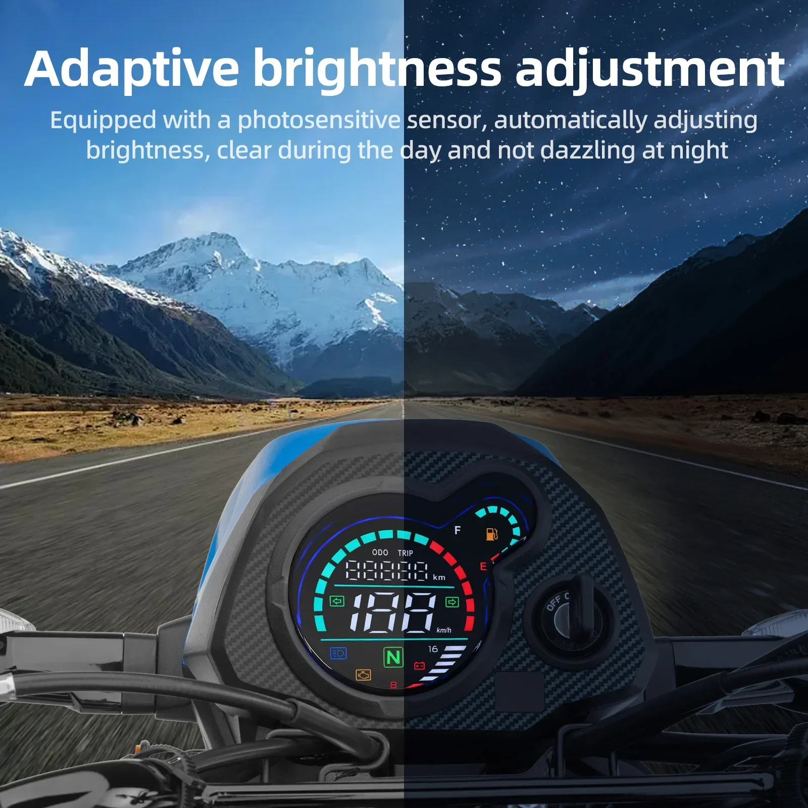 Velocímetro digital Honda Navi 110 con tacómetro y odómetro LCD - imagen 4