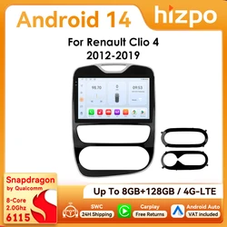 Radio Android 14 Hizpo de 10,1” para Renault Clio IV con CarPlay