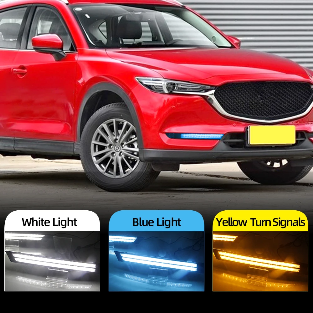 Luces LED diurnas dinámicas ámbar para Mazda CX-5/CX-8 2017-2021