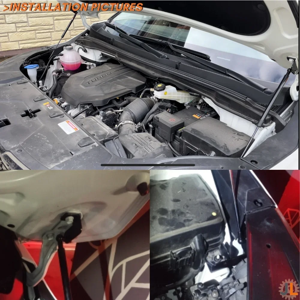 Puntales de capó con gas Kia Carnival KA4 para 2020-2025 - imagen 2