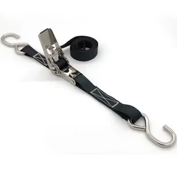 Tensor de trinquete inoxidable 304 para portaequipajes, doble gancho