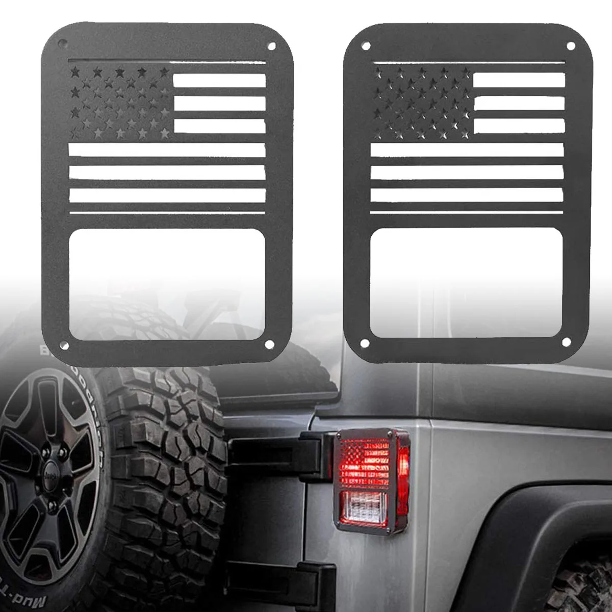 Protector cubierta luz trasera Jeep Wrangler JK 2007-2017 - imagen 3