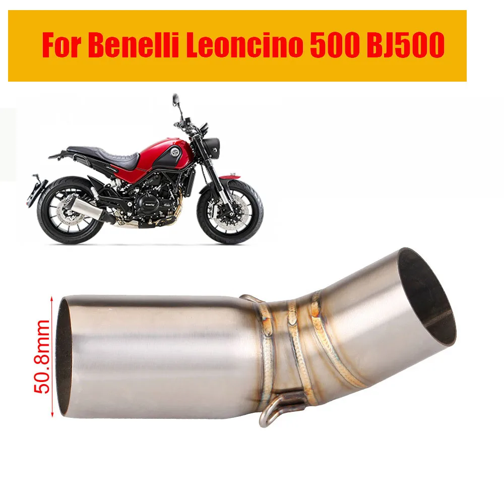 Tubo intermedio escape inox 51 mm – Benelli Leoncino 500 - imagen 2